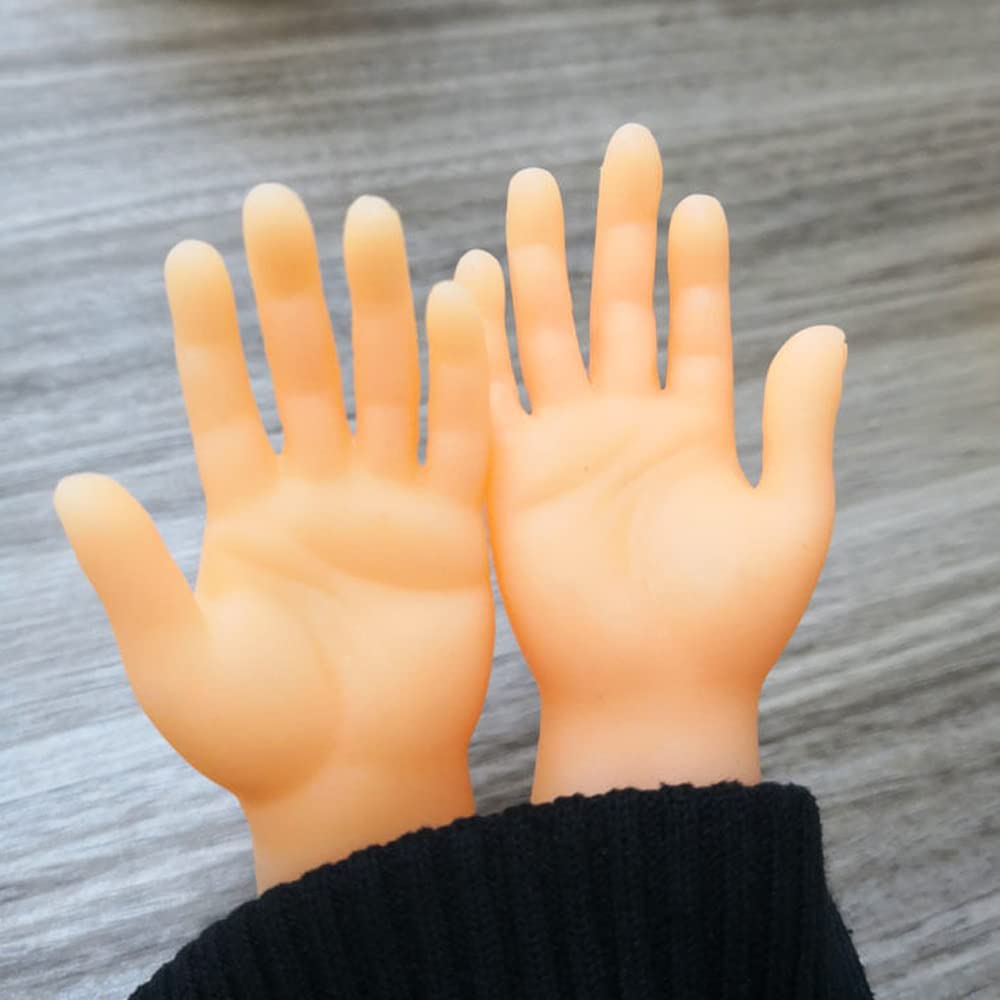 fnqiank 30 Pcs Miniature Rubber Finger Puppets - Cute Tiny Hands for Gifts, Puppet Shows, Pranks & Party Favors