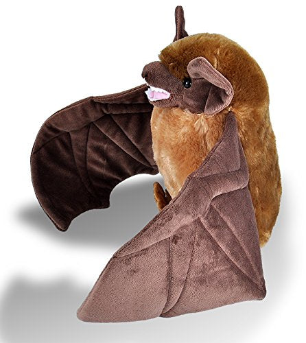 WILD REPUBLIC Brown Bat Plush Toy, Cuddlekins 12" Stuffed Animal, Multi Color, Model 19341, Gift for Kids
