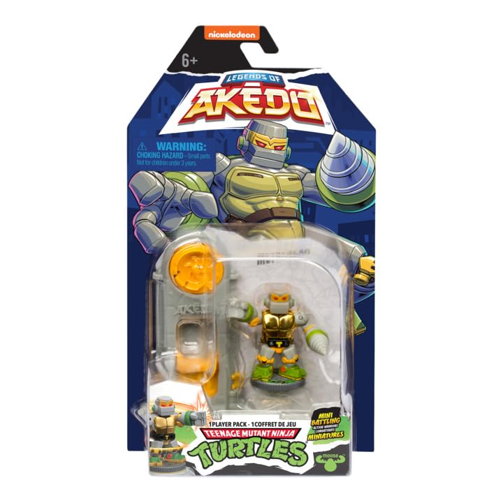 Legends of Akedo Teenage Mutant Ninja Turtles (TMNT)  Mini Battling Warriors  8 Mini Battling Warriors to Collect Including New Fighters  with Unique  (Metalhead)