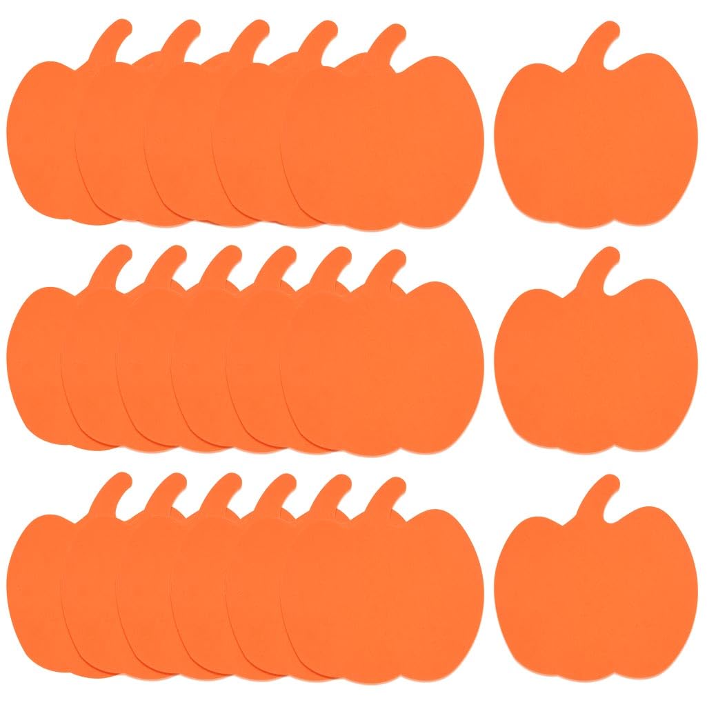 50pcs Foam Halloween Pumpkins Halloween Crafts Kit Foam DIY Pumpkin Decorating Pumpkin Shaped Foam Large Halloween Foam Pumpkin 