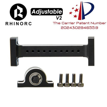RhinoRC Hanger Beam,RC Holder Bridge,Metal Extend Driveshaft Axle for 1/10 Axial SCX10 Crawler Trucks Bridge Device Upgrade Part