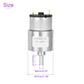 Dmiotech Micro Dc 12V 5Rpm Geared Motor With Bracket Gear Reduction Motors 37Mm Diameter Gearbox Micro Speed Reduction For Rc Ca