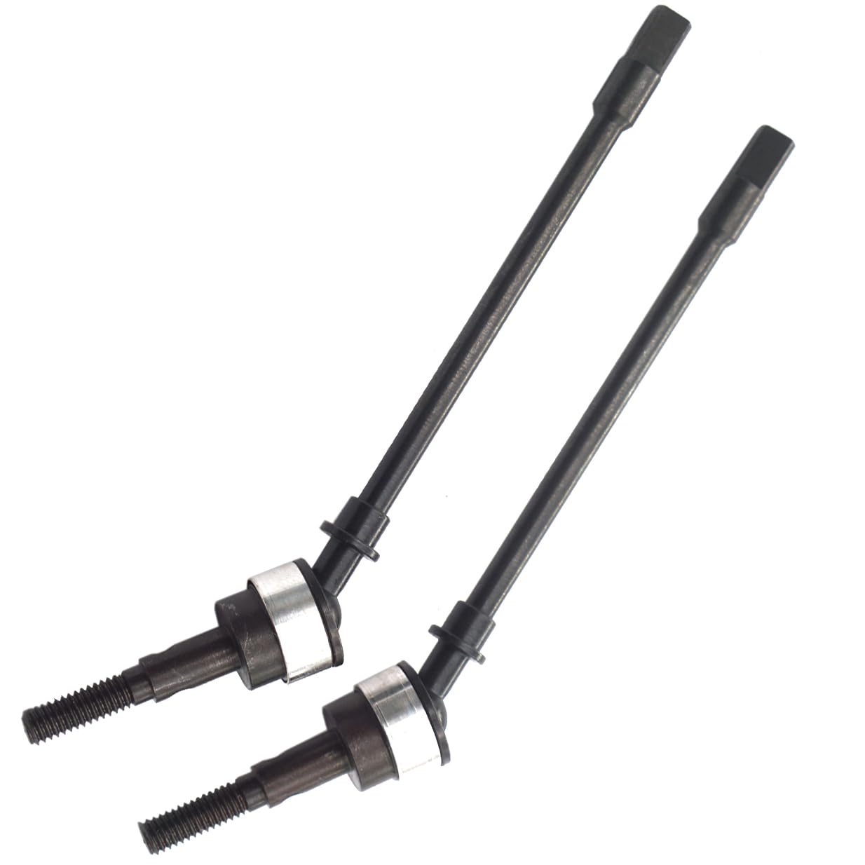 2PCS Vgoohobby Stainless Steel CVD Drive Shaft Dogbone Hop-Up Parts Compatible with Axial SCX10 1/10 RC Climbing Car Crawlers Bu