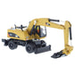 Cat Caterpillar M318D Wheeled Excavator With Operator ''High Line'' Series 1/87 (Ho) Scale Diecast Model By Diecast Masters