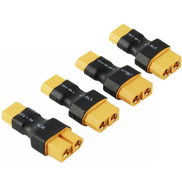 FLY RC XT30 Male to XT60 Female Adapter Connector Wireless for RC FPV Drone Car Lipo NiMH Battery Charger ESC