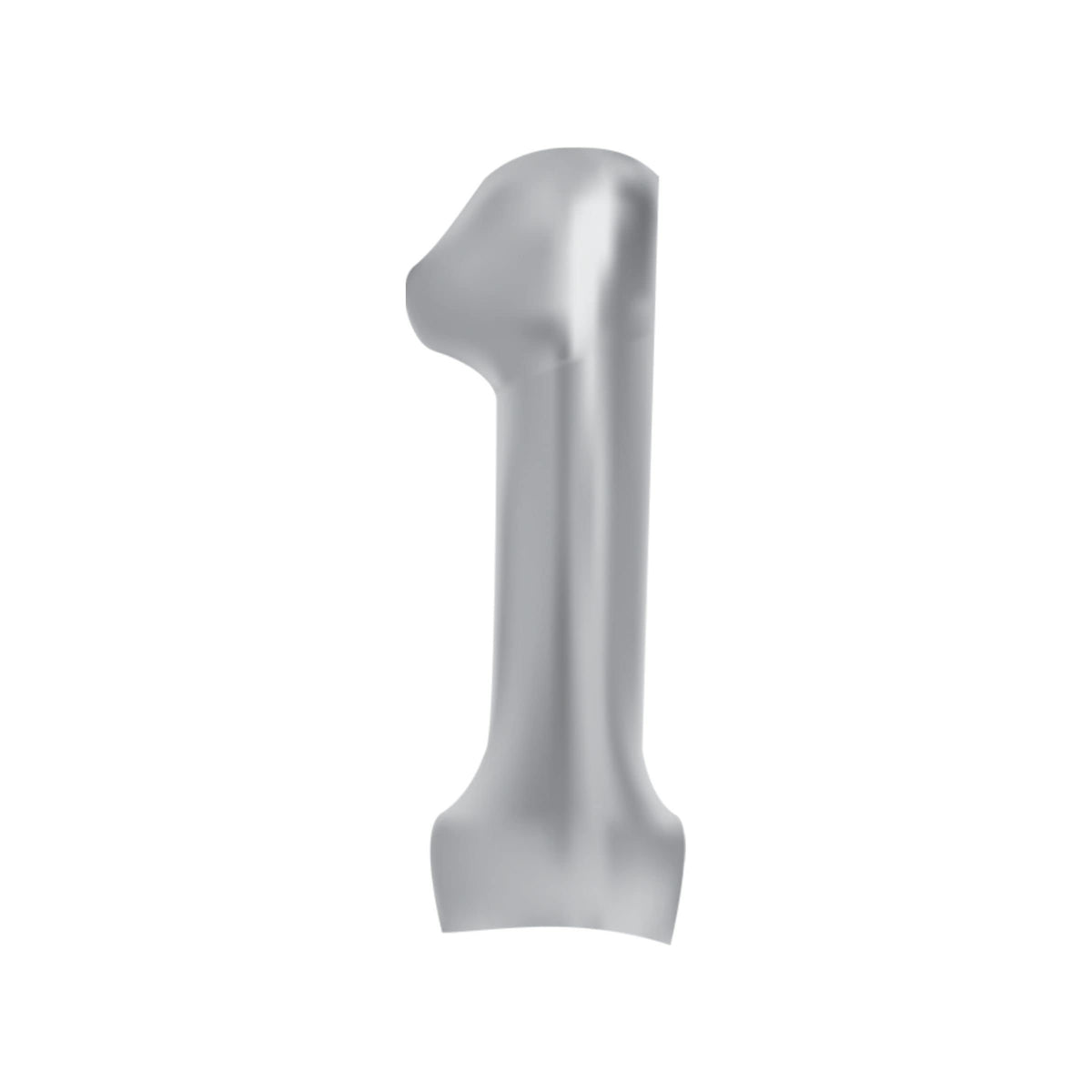 JUST PARTY 16 Inch Silver 1 Number Foil Balloons for Birthday/Anniversary/Bachelorette/Wedding/Farewell & Other Ocassions, Make 