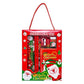 Parteet Christmas Stationery Giftset (Pack Of 6 Items) 1 Eraser, 1 Sharpener, 1 Scale, 1 Diary, 2 Pencils For Kids