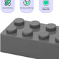 500 Piece Dark Gray Bricks Bulk, Gray 2X4 Building Bricks Flat, Compatible With Lego Parts And Pieces: 2X4 Dark Grey Bricks(Colo