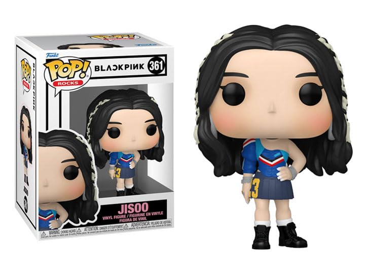 Pop Rocks: Blackpink - Jisoo Funko Vinyl Figure (Bundled With Compatible Box Protector Case), Multicolored, 3.75 Inches
