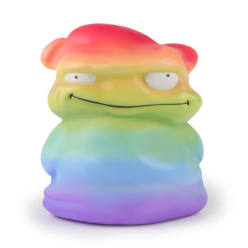 Anboor 9.9Inches Jumbo Squishies Rainbow Monster Toy Kawaii Gaint Soft Animal Toy Slow Rising Scented Squishys Stress Relief Squeeze Toy Kids Toys For Halloween Birthday Gift Party Décor