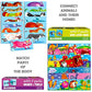 Quokka 5X Megaset Puzzles For Toddlers 3-5 - Matching Games For Kids Ages 2-4 - Numbers Animals Opposites Abc Learning For Toddl