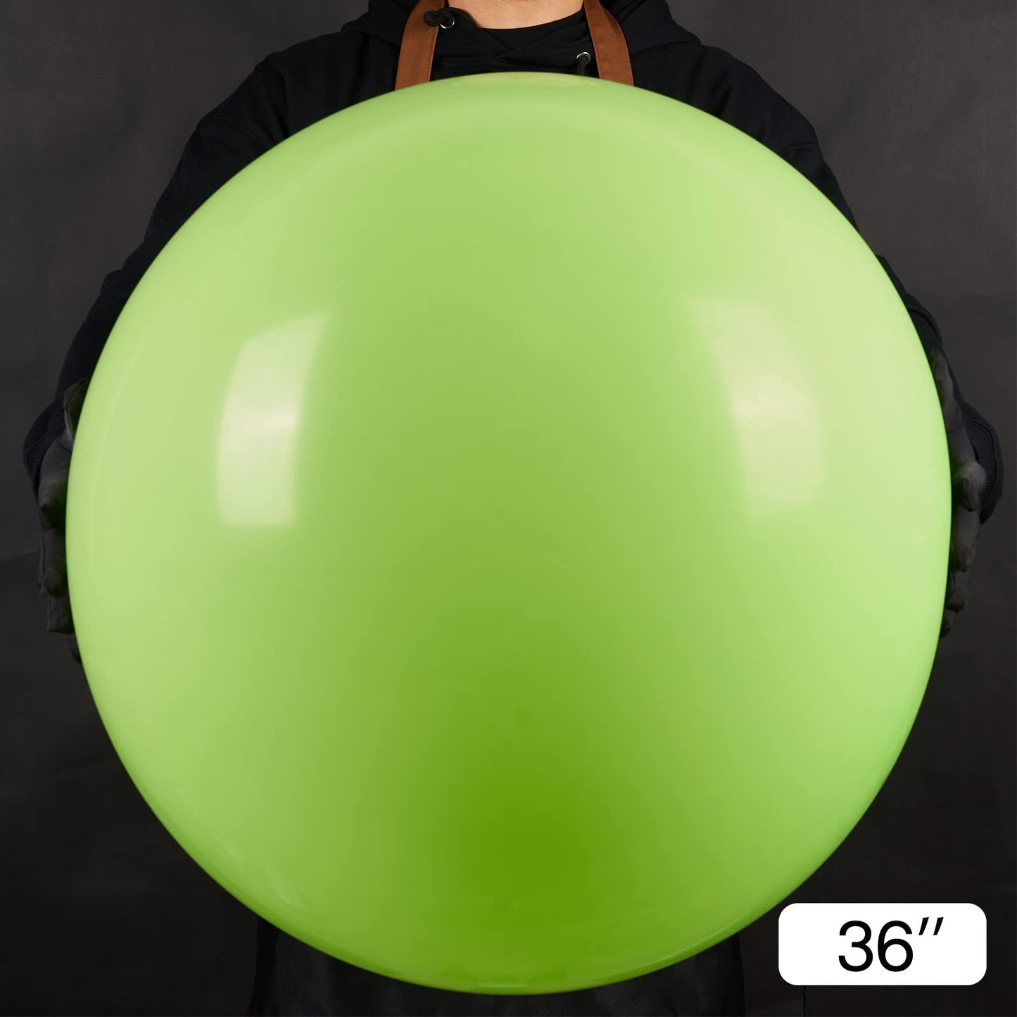 Partywoo Green Large Balloons, 4 Pcs 36 Inch Balloons, Lime Green Big Balloons, Yellowish Green Giant Balloons, Jumbo Balloons For Birthday Party Decorations, Baby Shower Decorations, Green-Y6