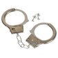 The Dreidel Company Steel Metal Play Handcuffs Pretend Police Hero Cops Halloween Dress Up, Birthday Party Gatherings, Party Favors, 10.5' Inch (3-Pack)