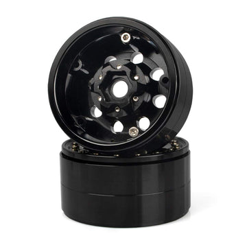 KYX Racing Aluminum Alloy 1.9'' Wheel Rims Upgrades Parts Accessories for RC Crawler Car Axial SCX10 II 90046 SCX10 III Capra UT
