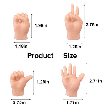 Fnqiank 10 Pcs Mini Hands For Cats,Small Hands Tiny Folded Hands Mini Realistic Hand Finger Puppets For Puppet Show,Gag Performance, Funny Stretchable Rubber Little Finger Hands For Cats And Puppy