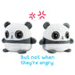 Teeturtle - Plushmates - Magnetic Reversible Plushies That Hold Hands When Happy - Panda - Huggable And Soft Sensory Fidget Toy