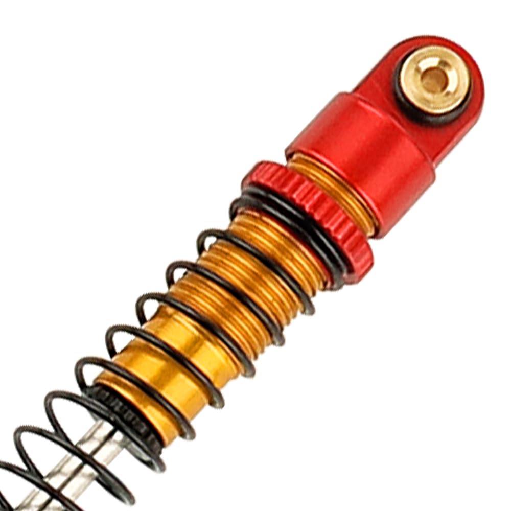 Rzxylrc 4Pcs 40Mm Shocks Damping Shock Absorber Damper For 1/24 Axial Scx24 Axi90081 Rc Crawler Car Upgrade Parts (Gold)