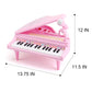Amy&Benton Toddler Piano Toy For Baby Girls Pink Toy Piano Keyboard For 2 3 4 Year Old Birthday Gifts For Girls