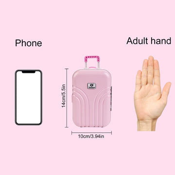 Doll Accessories Carry On Suitcase For Doll Suitcase Luggage Mini Travel Suitcase For 18 Inch Girl Doll Travel Gear Mini Trolley