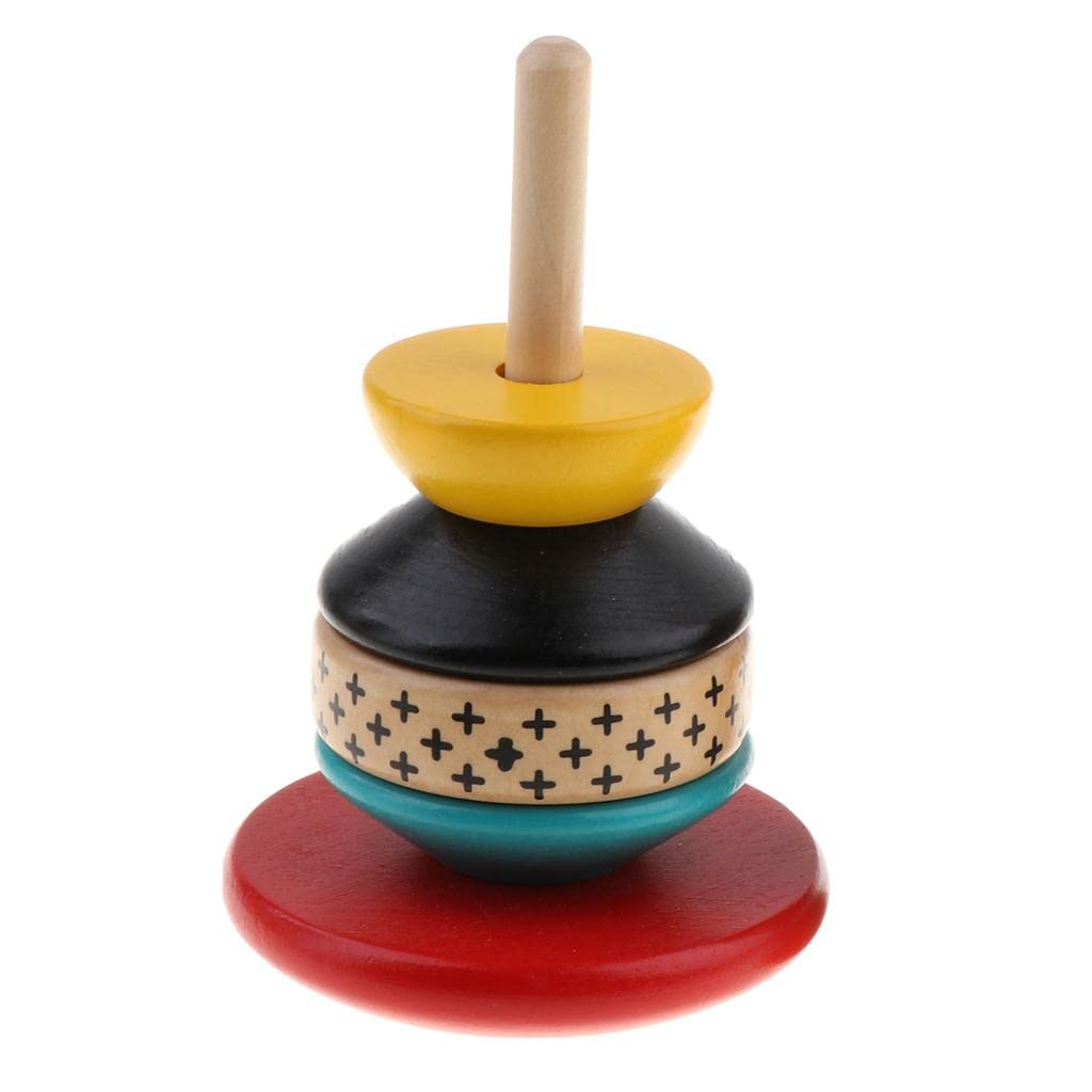 Bnf Montessori Baby Kids Toy Rainbow Tower Tumbler Early Learning Stacking Ringsbaby | Toys For Baby | Developmental Baby Toys1X
