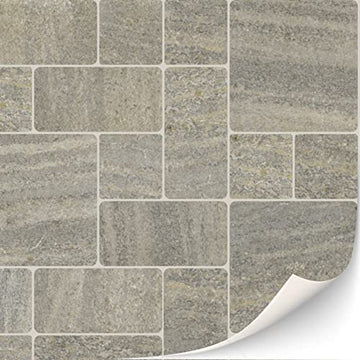 3 Sheets Self Adhesive Floor Tiles For Dollhouse 1:12 Scale (Mosaic Natural Stone)