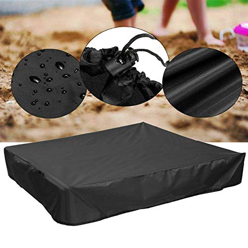 M Maius Sandbox Cover, Square Protective Cover For Sand And Toys Away From Dust And Rain, Sandbox Canopy With Drawstring, Sandpi