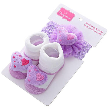 Reborn Baby Doll Clothes Accessories 18-22 Inch Reborn Newborn Doll Clothing Headbands & Socks Sets 4 Pcs