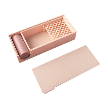 Enakshi Cornstarch Tapper Box | Antistick Container For Polymer Clay | Compact Lightweight Pla Design | Apricot Colour | 16.57.2