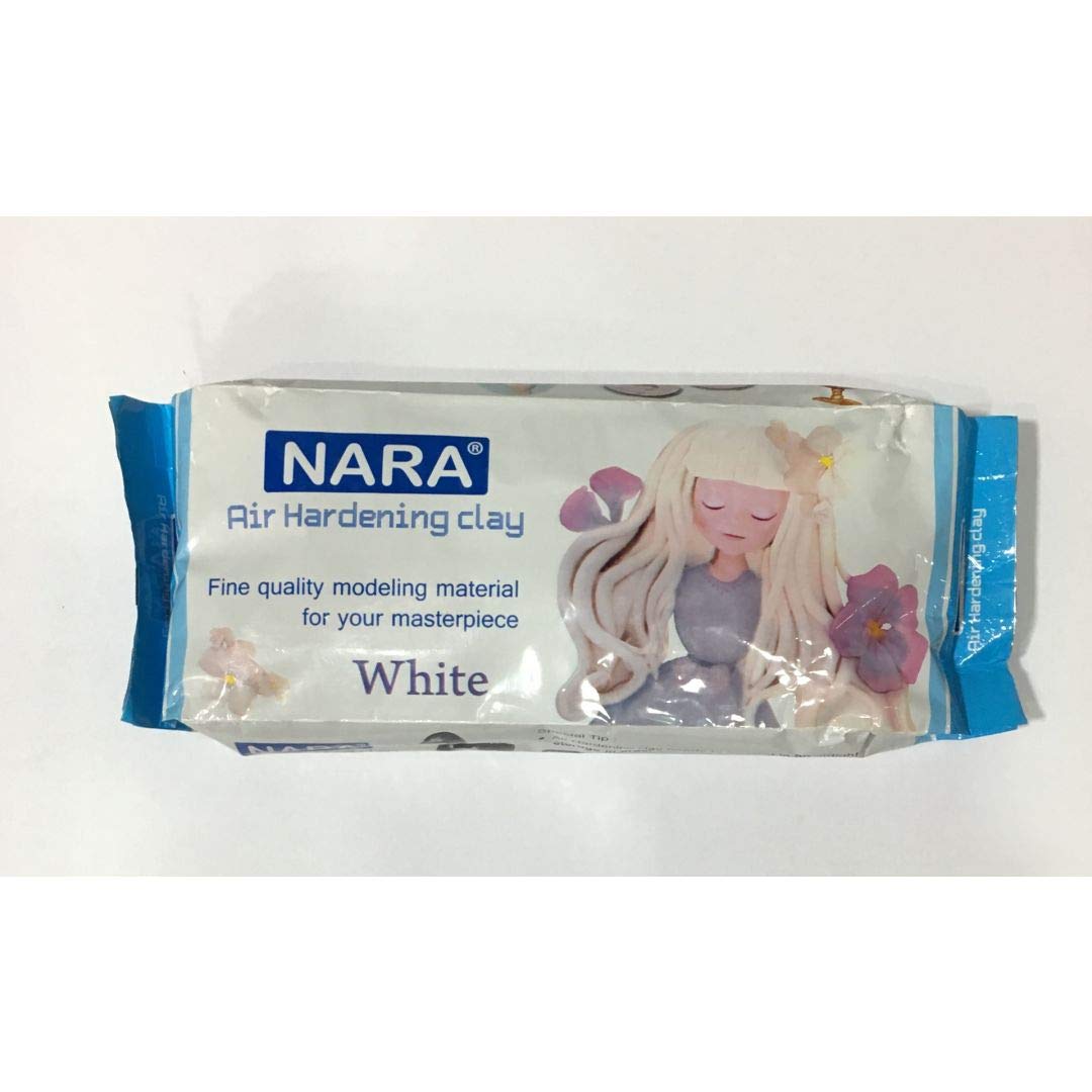 Nara Air Hardening Clay  Colour White  500 Gm