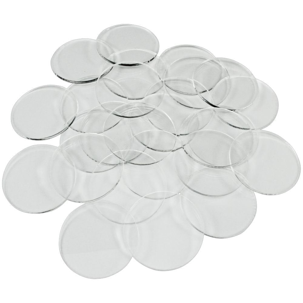 Litko Clear Circular Miniature Bases | 1.5Mm Thick | Round Figure Stands For Wargaming Boardgaming And Collectible Figures (35Mm Clear Round Bases - 25 Pack)