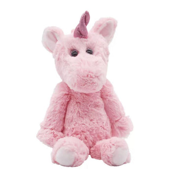 Beanie Baby Large Eyes Buff Pixy Atlas Austin Unicorn Cinder Animal Plush Doll 9.8Inch (Estelle Unicorn)