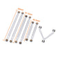 RZXYLRC Aluminum Alloy Rod Link Suspension Linkage Kit for 1/24 RC Crawler Car SCX24 Deadbolt AXI90081 AXI00004 Upgrades (Silver