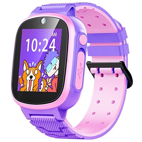 Smart Watch for Kids Toys, Gifts for 3-10 Year Old Girls Boys, 1.44 Touchscreen with 20 Puzzle Games Toddler Educational Toys Ca