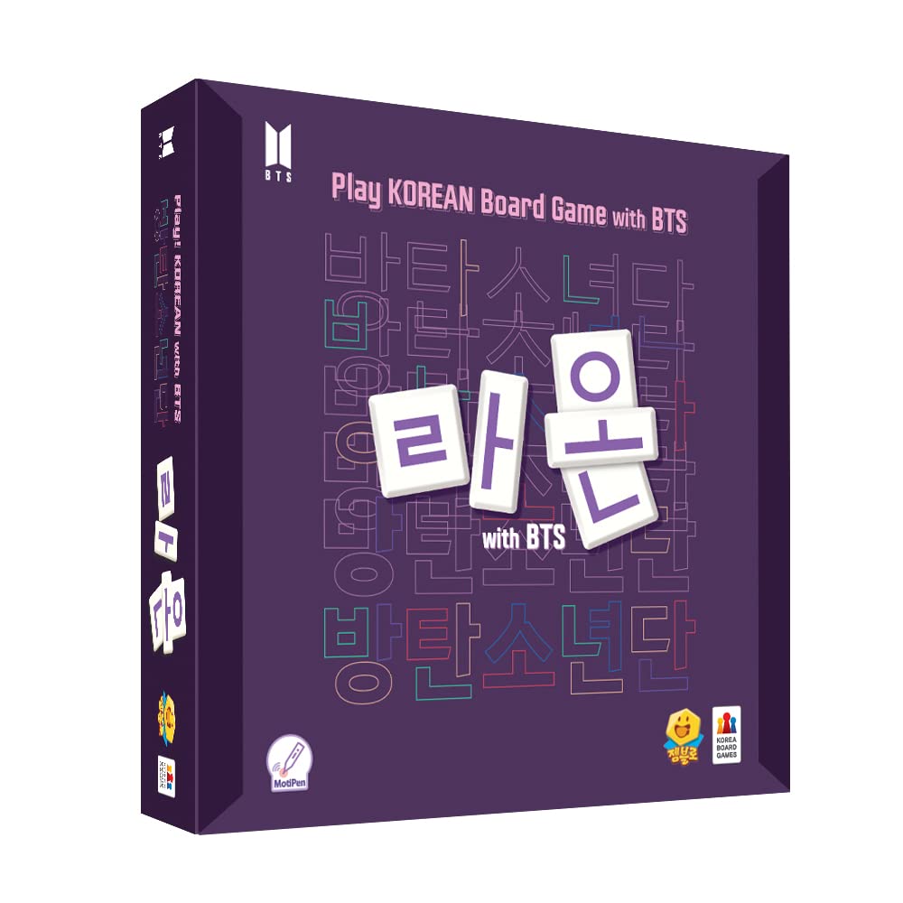 Raon With Bts (Korean & English Language) | Board Game | Family | 2-4 Players | Ages 5+ | 10 Min