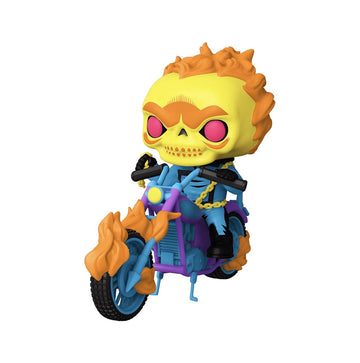 Funko Pop! Marvel – Ghost Rider Deluxe Rides (Black Light) Vinyl Figure – Funko Exclusive