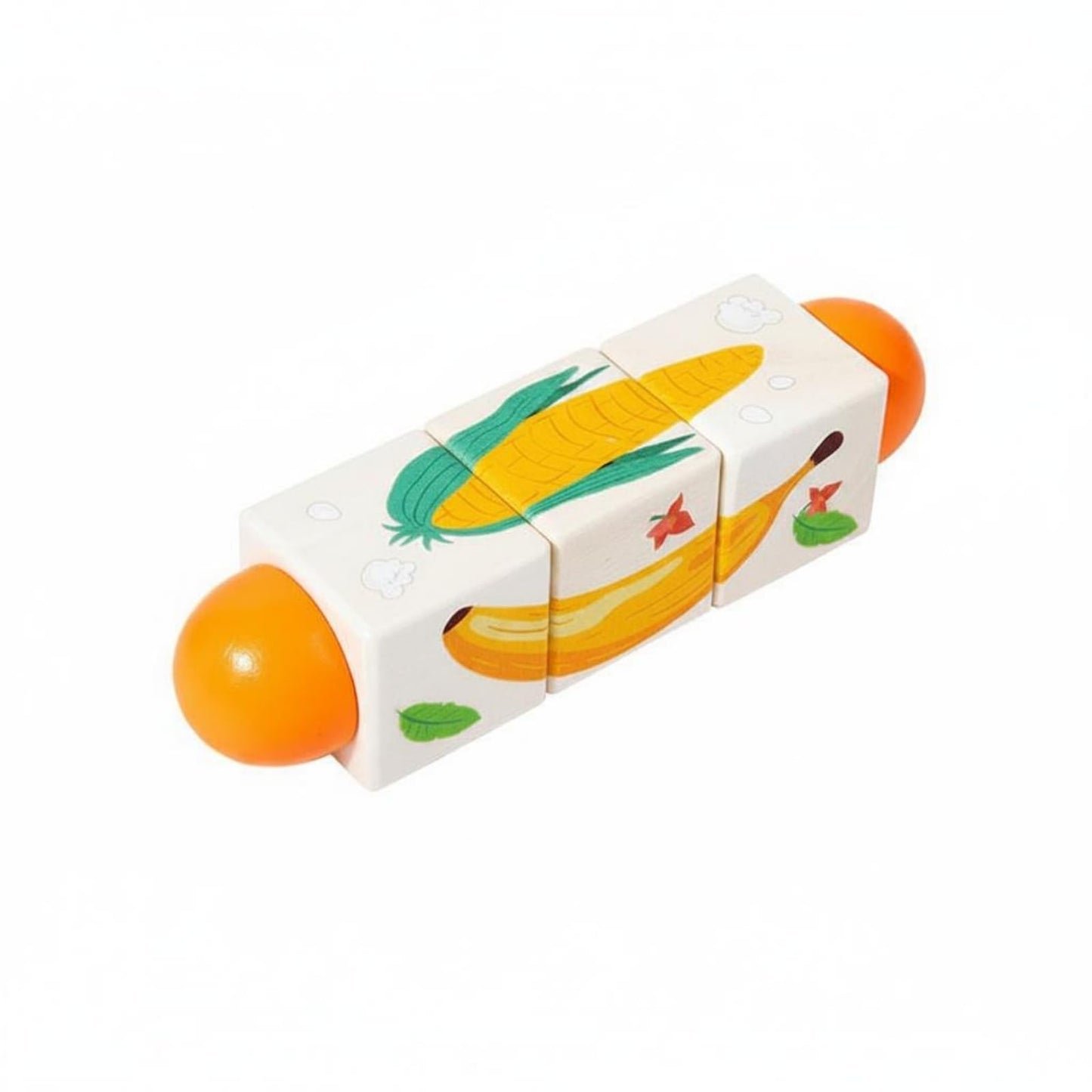 Snappsy Fine Movement Skills Wooden Grasping Activity Set Rounded Ends Rotating Block Activity Set Compact Rotating Block Toy Li