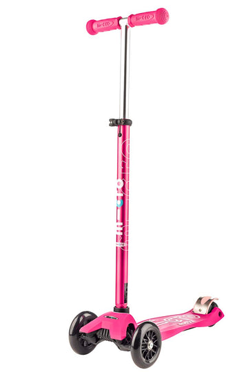 Micro Kickboard - Maxi Deluxe 3-Wheeled, Lean-To-Steer, Swiss-Designed Micro Scooter For Kids, Ages 5-12 (Pink)