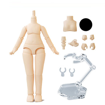 Xidondon 1/12 Scale Bjd Doll Body 9.6Cm/11Cm Ymy2 Body Action Figures Replacement Body Doll Accessories (Milky White,11Cm)