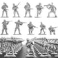 Wankko 2-Inch Plastic Army Men Action Figures, 10 Unique Sculpts, Pack Of 100 (Silver)