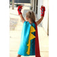 Qiaoniuniu Dinosaur Dragon Cape And Gauntlets Halloween Costume Boy Girl Toddler Dress Up Clothes 2-6 Years Old Color Light Blue