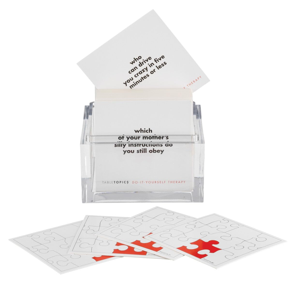 TableTopics DIY Therapy Conversation Cards - 135 Fun Questions to Connect with Friends, Cardstock, Model TT-0127-A