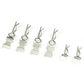 Mohero Metal Rc Body Clips Pins With Pull Tabs For 1/10 Axial Scx10 Rc Model Crawler Car Pack Of 6 (Silver)