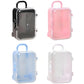 BaaSid 4PCS Mini Plastic Travel Suitcase Candy Box Suit for Doll Wedding Party Decoration,Doll Suitcase, Mini Luggage,suitcase G