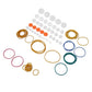 84PCS Plastic Gear Package Kit Belt Pulley Rubber Band Combination Set for Toy Motor Car Robot Various Gear Axle Belt Bushings