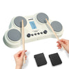 Hxw Pd405 Electric Drum Pad Tabletop Electronic Drum Set, With 163 Sounds, Coach & Game Features, 2 Pedals And Drum Sticks, Chri