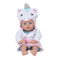 ADORA Bath Time Baby Tots Collection  8.5 Baby Doll and Clothes Set  Made with Fresh Powder Scent  Machine Washable and limited availability QuickDri Vinyl Body  Birthday Gift for Ages 1+ - Unicorn