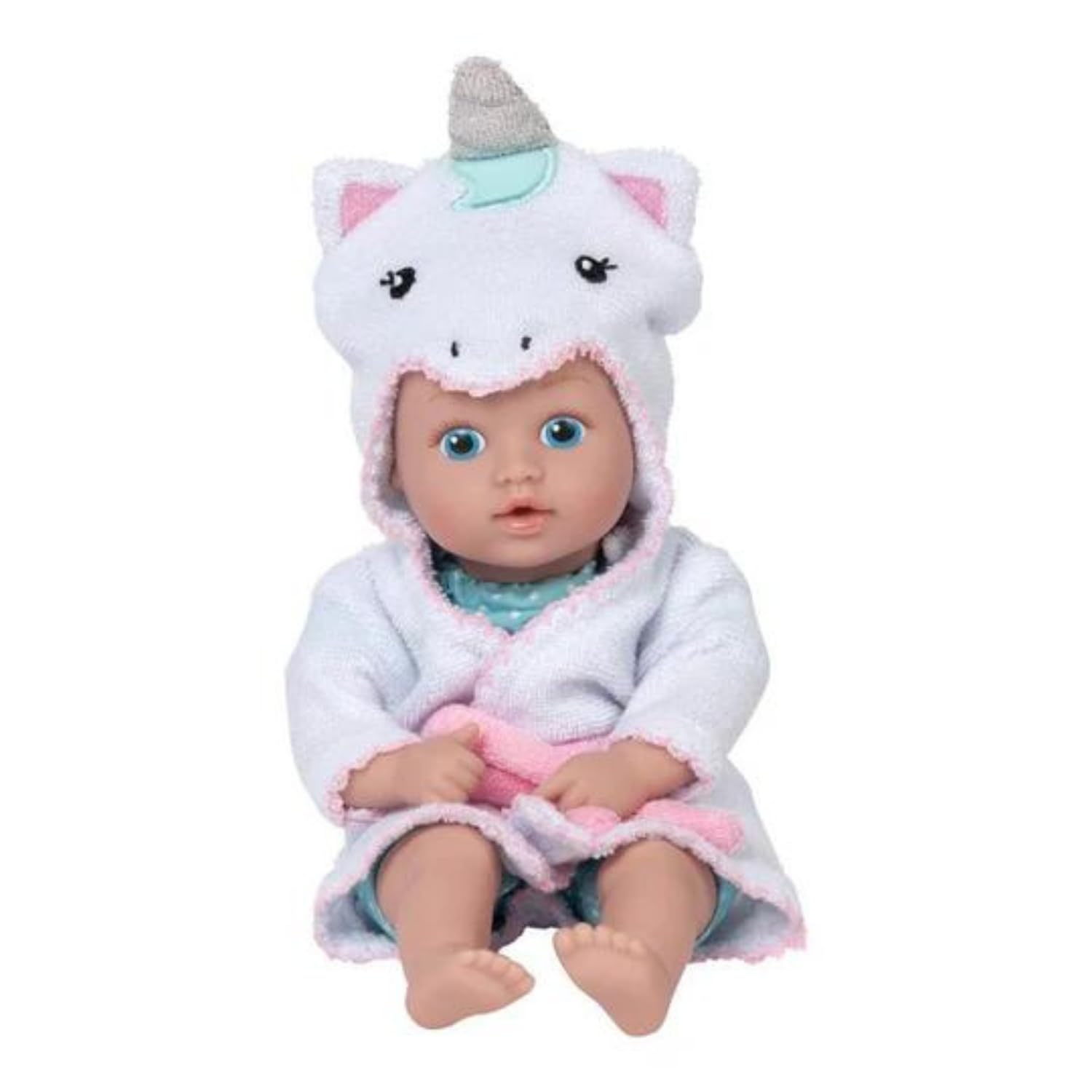 ADORA Bath Time Baby Tots Collection  8.5 Baby Doll and Clothes Set  Made with Fresh Powder Scent  Machine Washable and limited availability QuickDri Vinyl Body  Birthday Gift for Ages 1+ - Unicorn