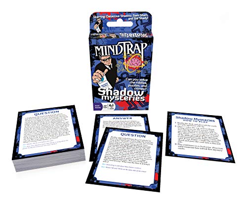 Outset Media - Mind Trap Shadow Mysteries - The Ultimate Crime Mystery Card Game - Includes 54 Cards, Ages 12+