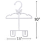 Dress Along Dolly White Full-Outfit Hanger 24Pk For American 18' Doll Clothes- Hold Your Tops & Bottoms Together Including Dresses, Pants, Shirts, Skirts, & Accessories- Perfect Girl Gift Set