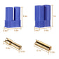 WEISHUJI 10 Pairs EC5 Battery Connector Plugs, EC5 Banana Plug Connectors, Female Male 5.0mm Gold Bullet Connector for RC Parts
